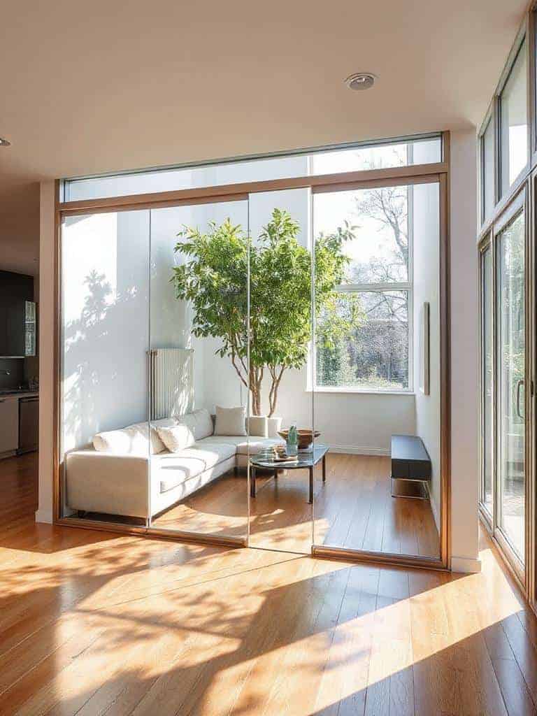 modern elegance with glass