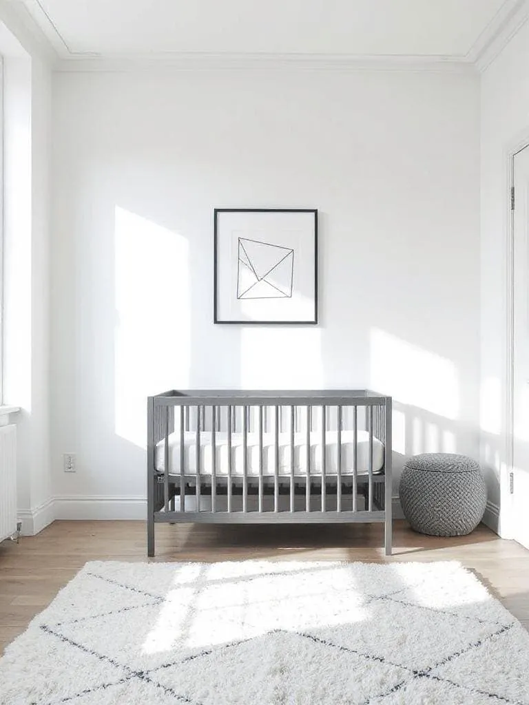 monochrome nursery with simplicity