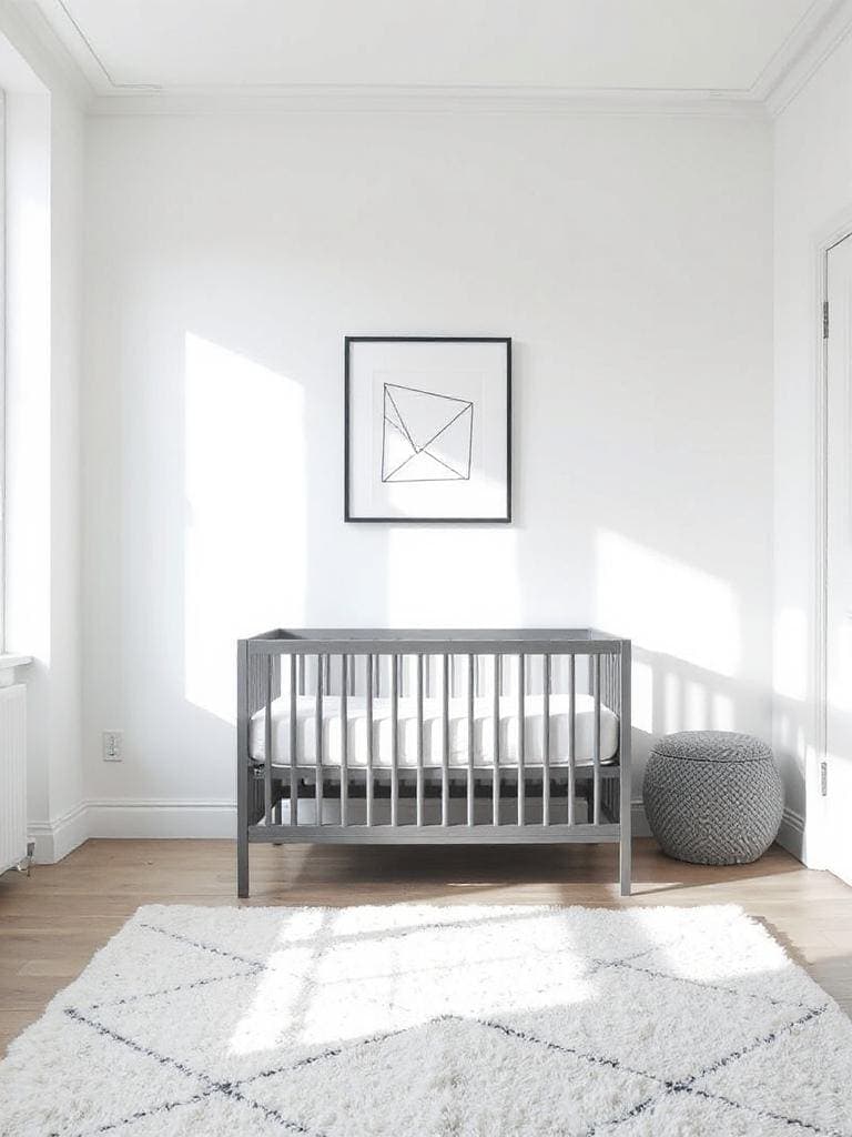 monochrome nursery with simplicity