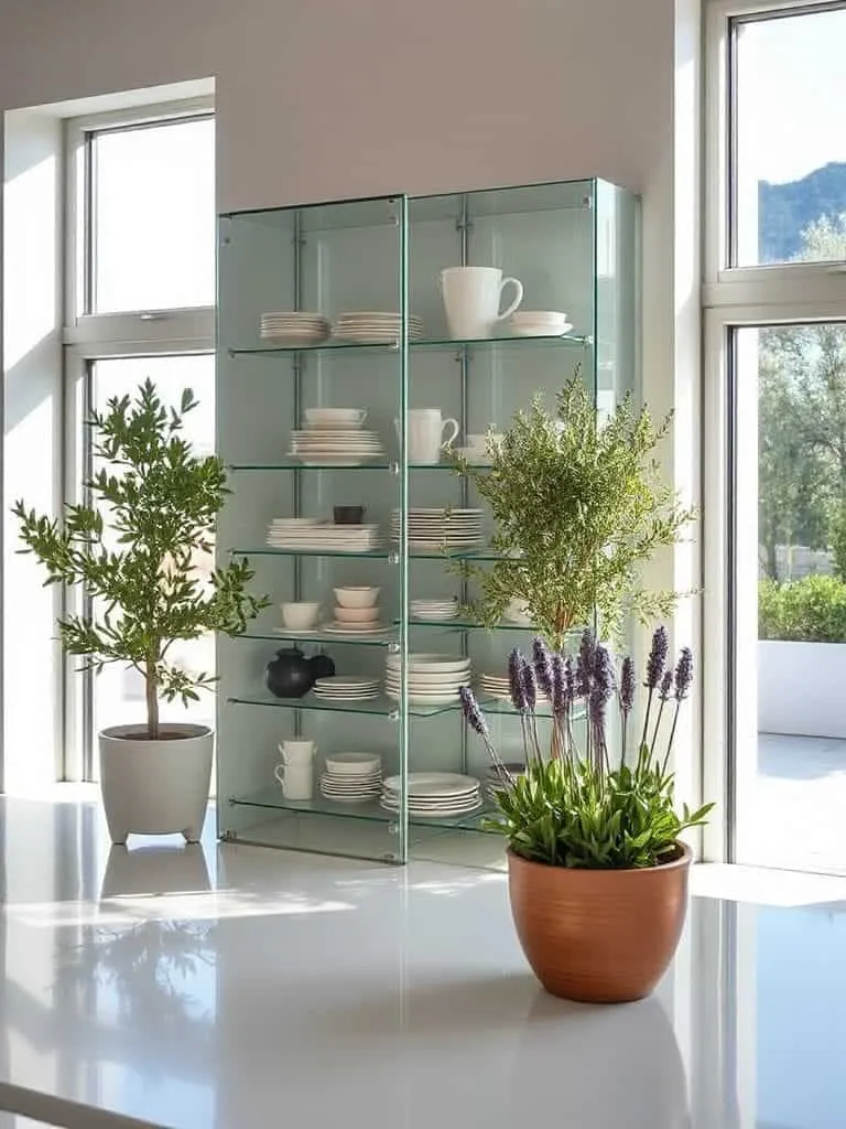 olive and lavender planters
