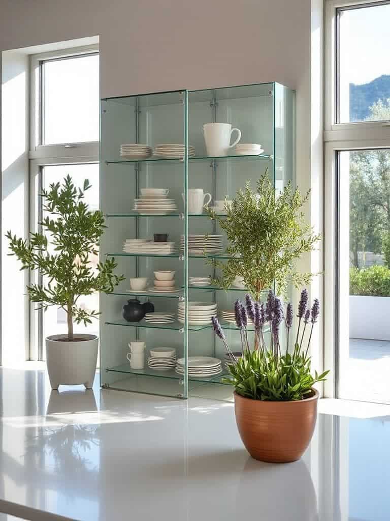 olive and lavender planters