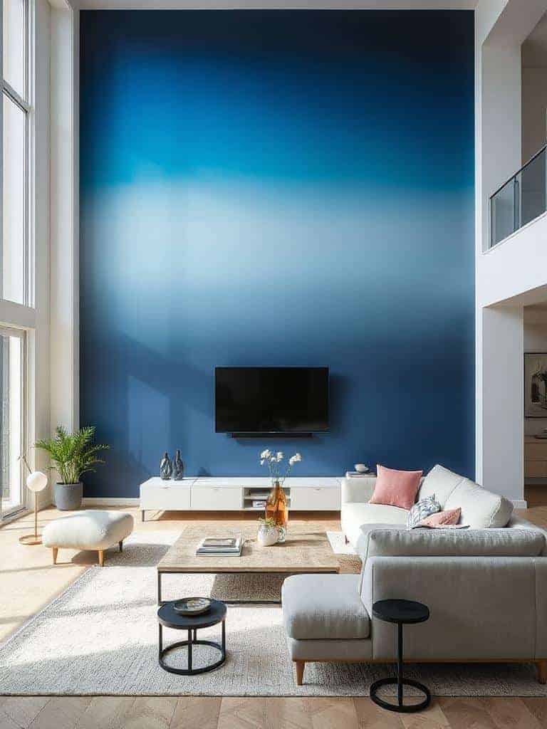 ombre wall painting technique