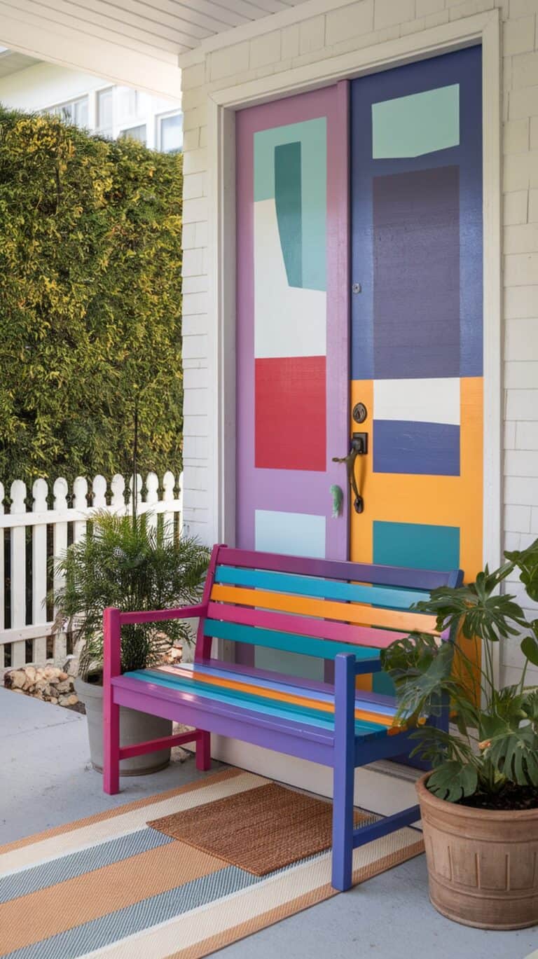 17 Creative Front Porch Bench Ideas for a Welcoming Entryway