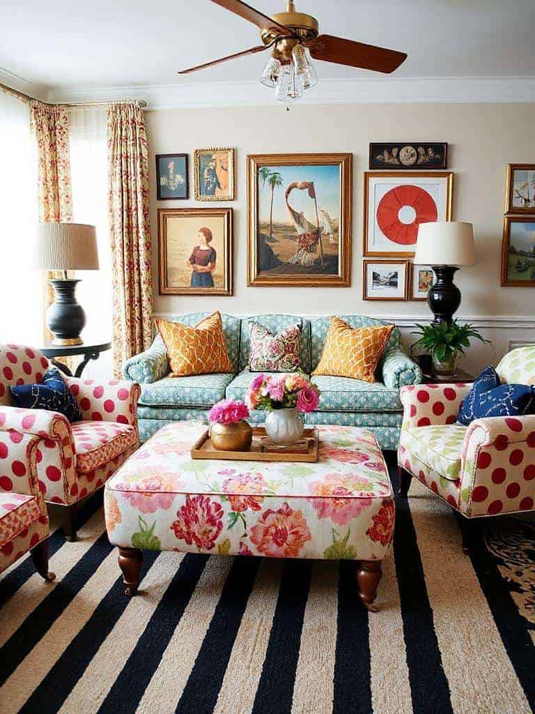 playful pattern mixing fun