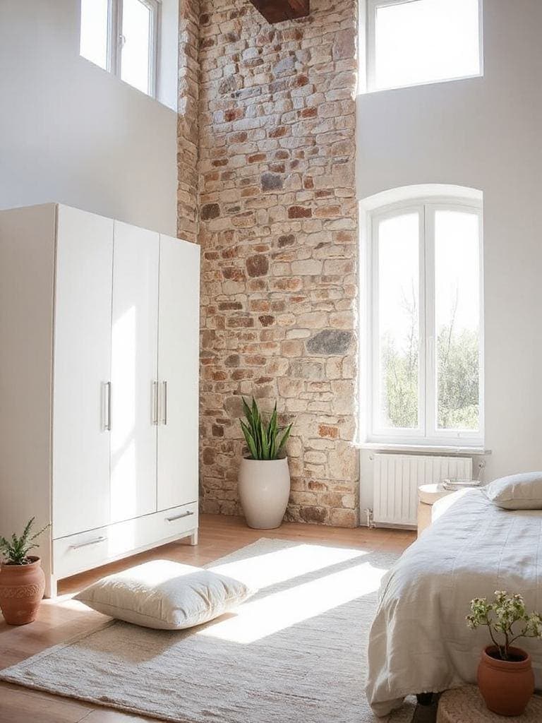 rustic stone wall charm