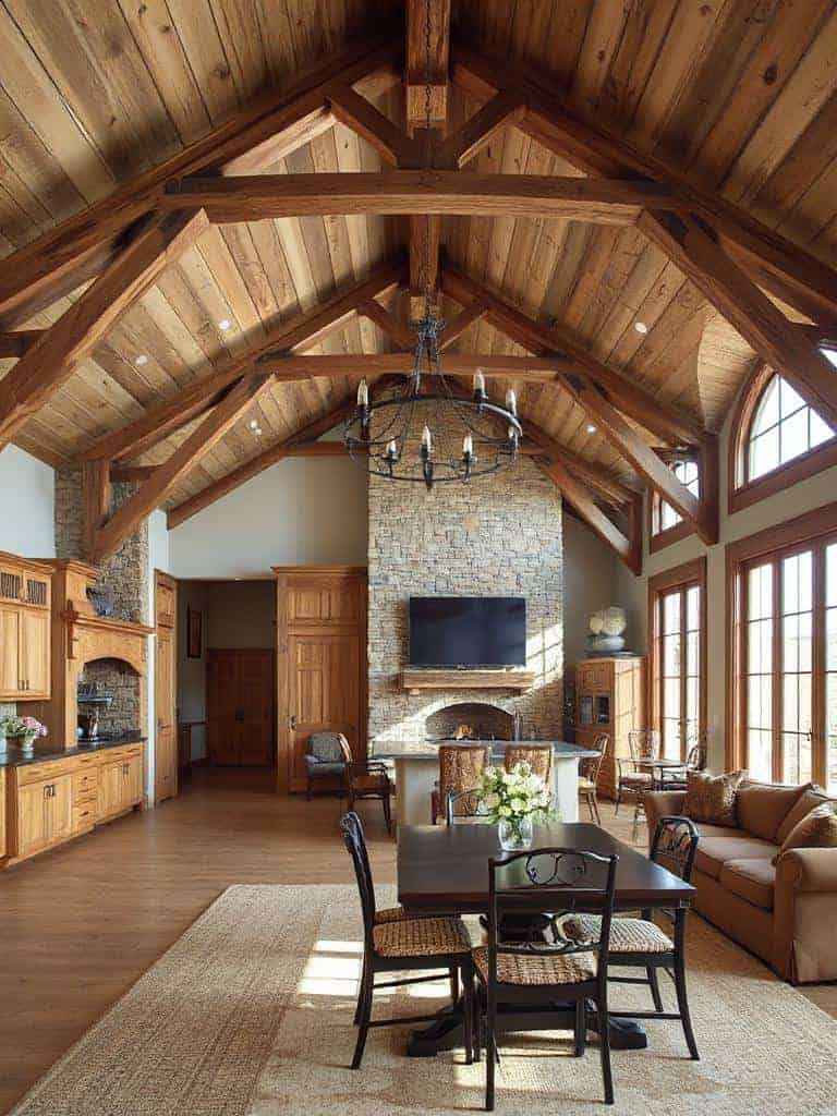 rustic warmth and comfort