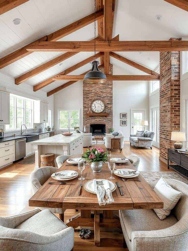 rustic warmth and comfort