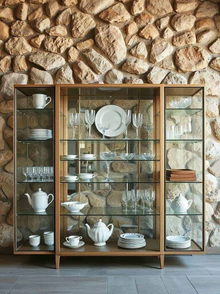 stone accent wall charm