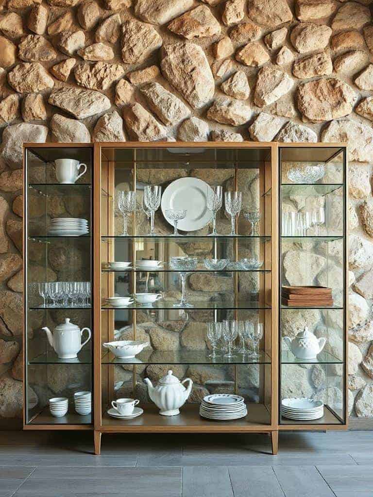 stone accent wall charm
