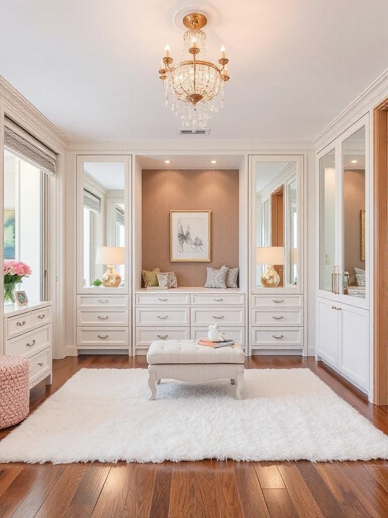stylish mini dressing room