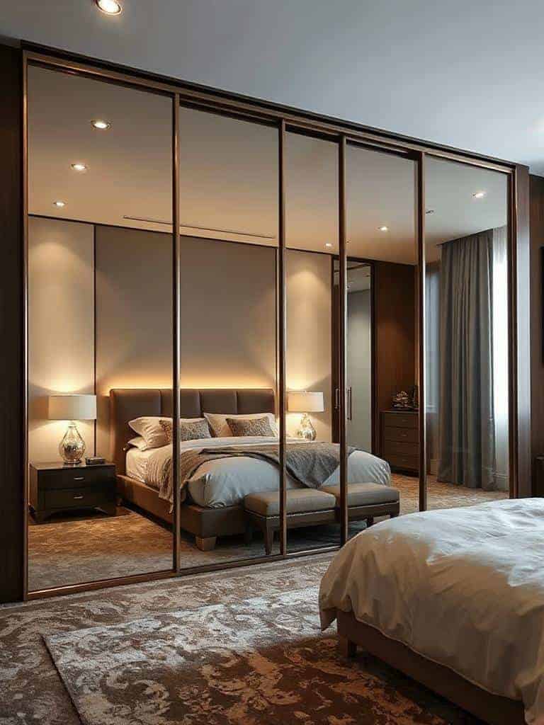 stylish spacious glass wardrobes