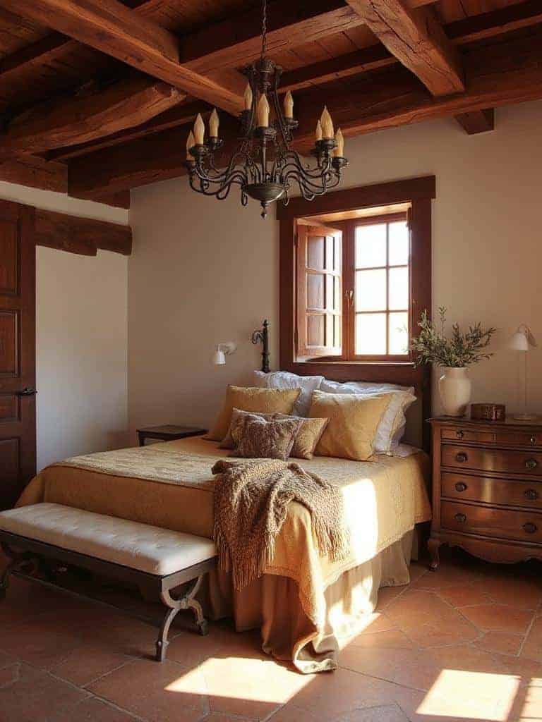 tuscan inspired gold and olive bedding