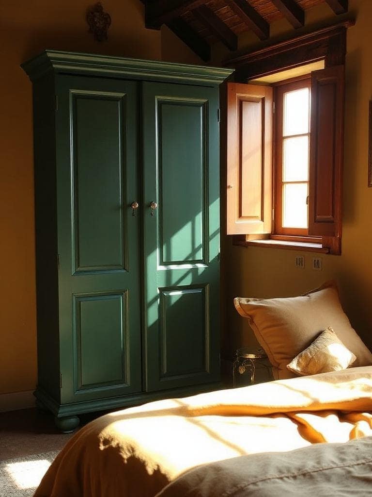tuscan inspired gold olive bedding
