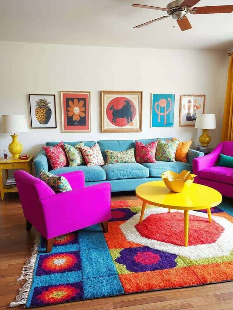 vibrant accent pieces galore
