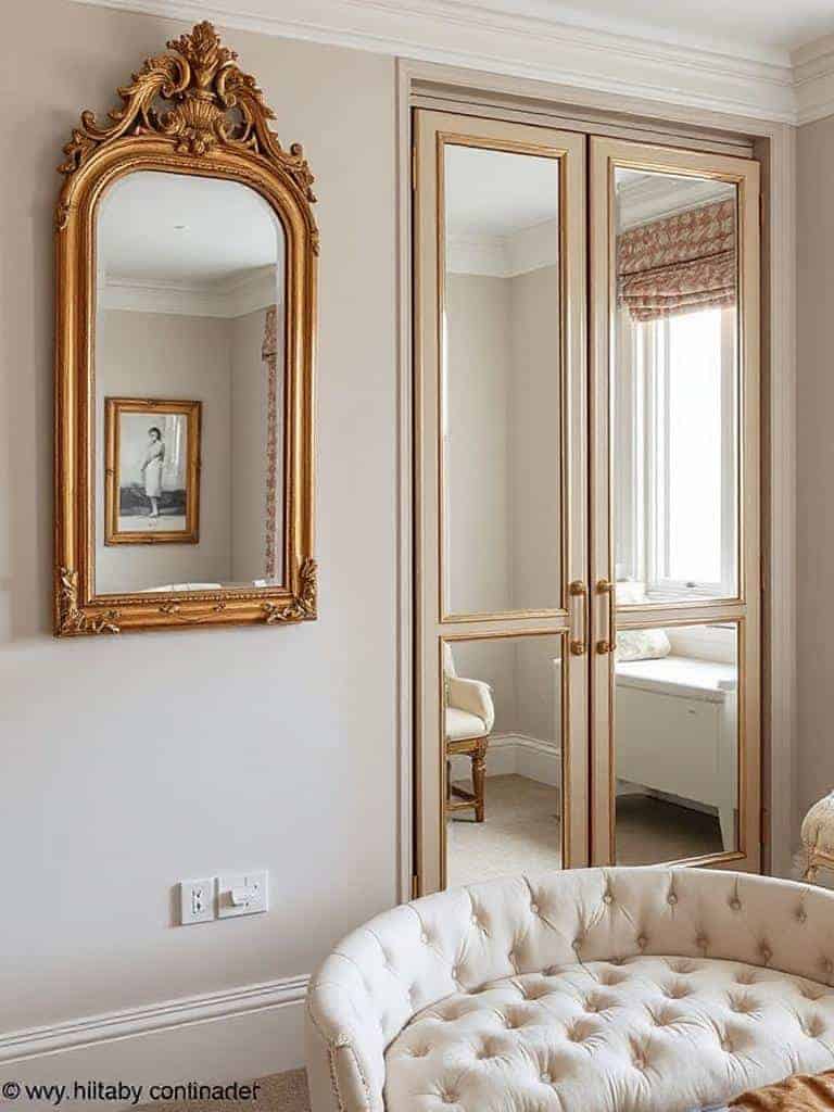 vintage mirrors enhance charm