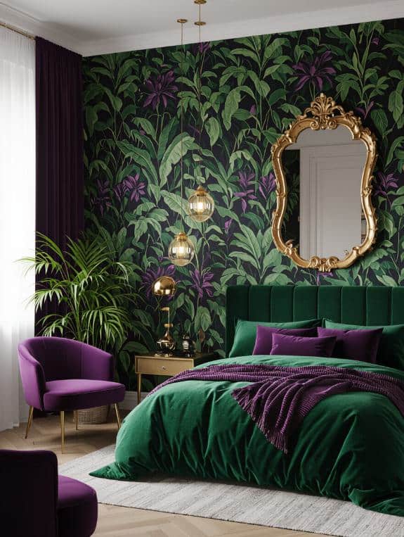 whimsical botanical wallpaper paradise