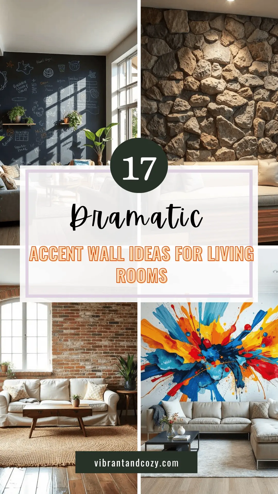 17 Accent Wall Ideas for Living Rooms That Pop