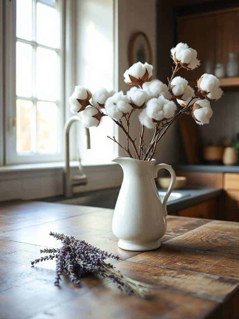 charming pitcher vase decor