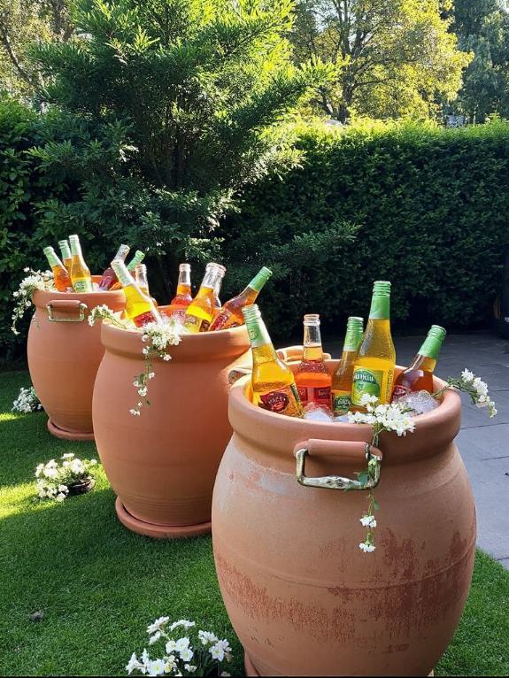 chill drinks in terracotta