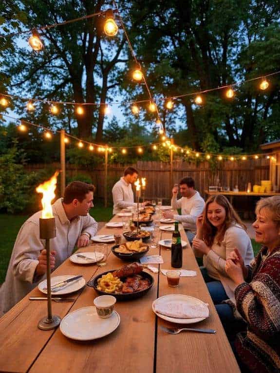 citronella torches repel bugs