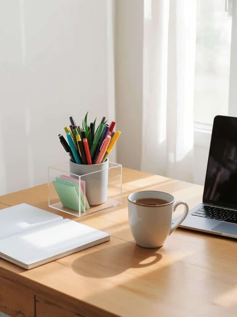 clear acrylic desk organizer
