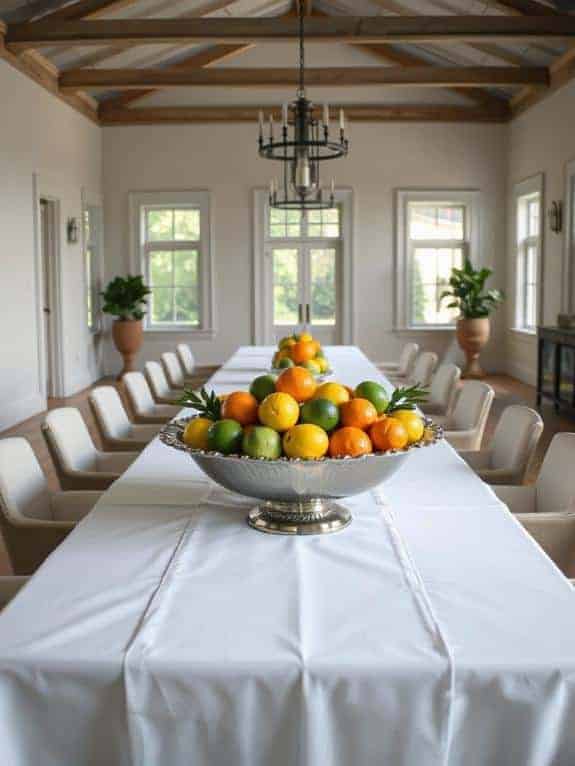 colorful citrus centerpiece arrangement