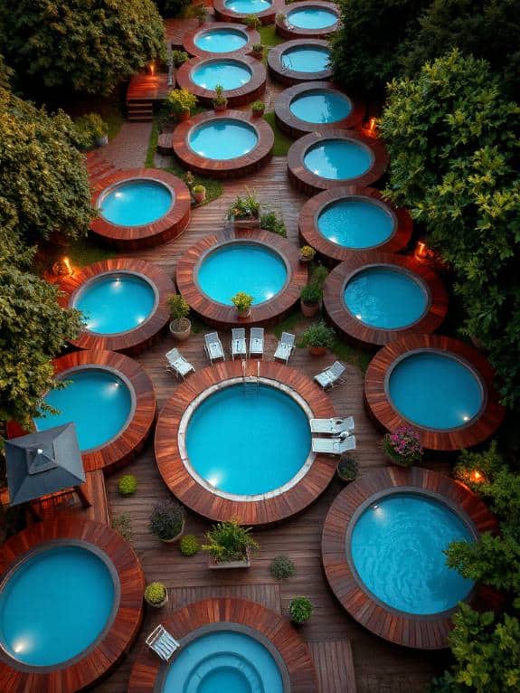 cozy above ground pool designs