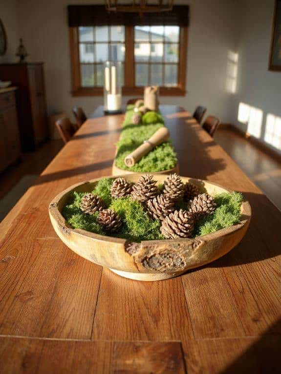 cozy dough bowl centerpiece