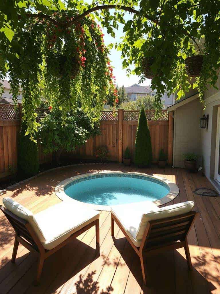 cozy fenced privacy oasis