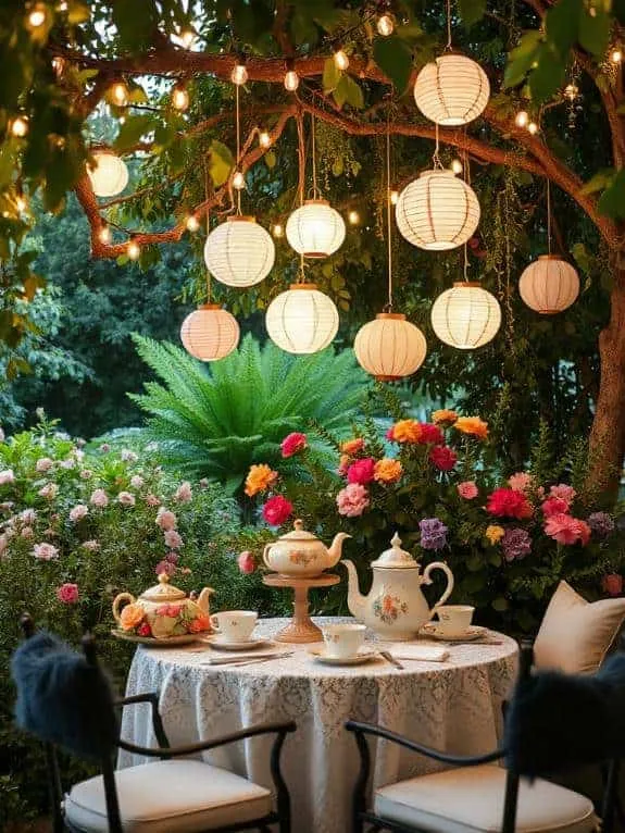 cozy glow with lanterns