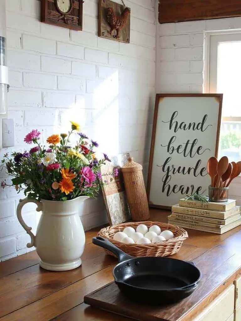 cozy hand painted farmhouse sign