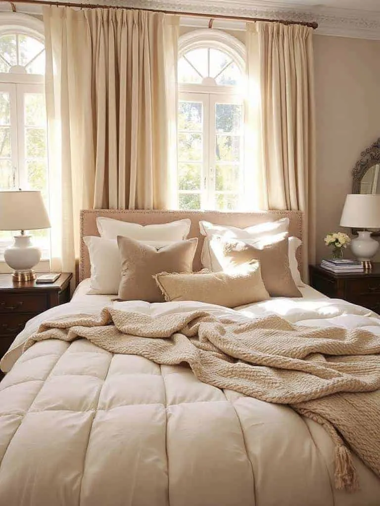 cozy layered duvet setup