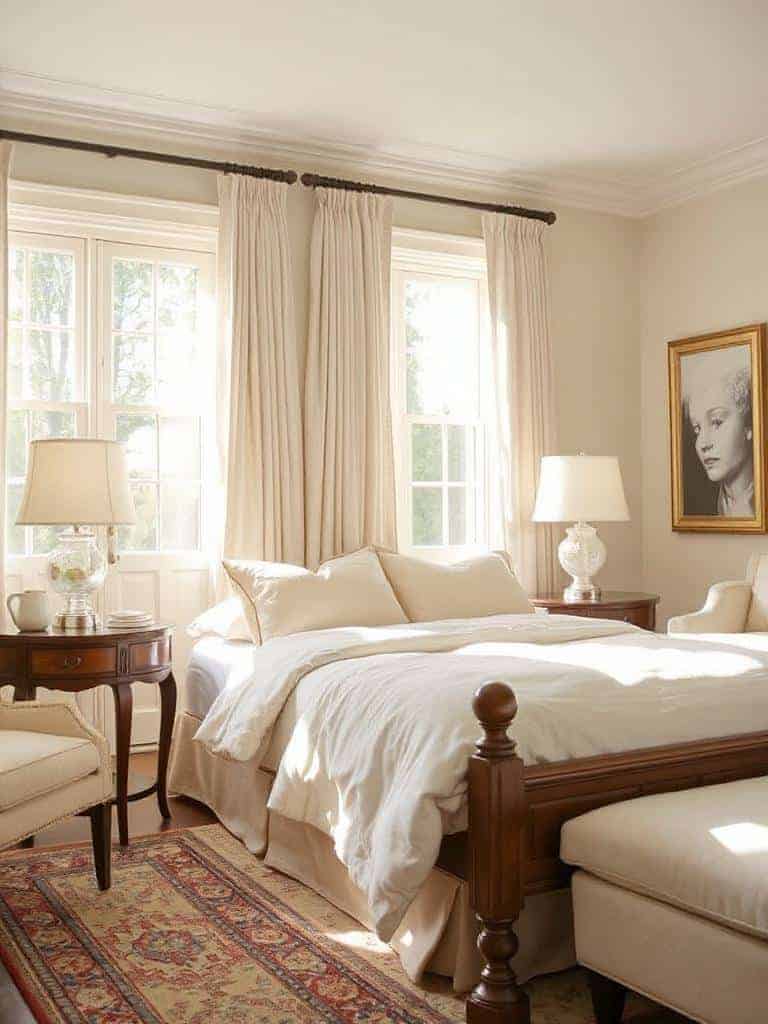 cozy linen shade lamps