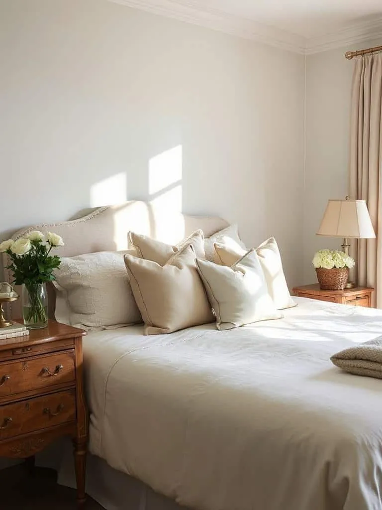 cozy neutral textured pillows