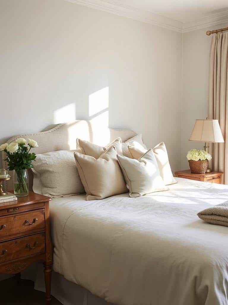 cozy neutral textured pillows