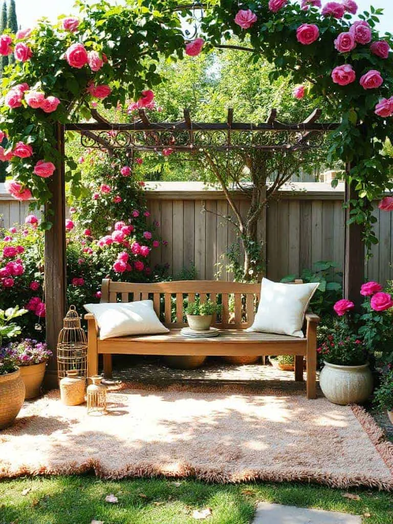cozy outdoor rug layering