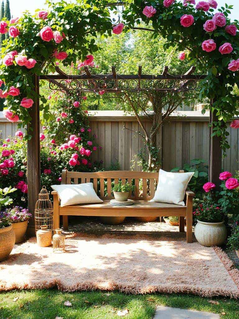 cozy outdoor rug layering