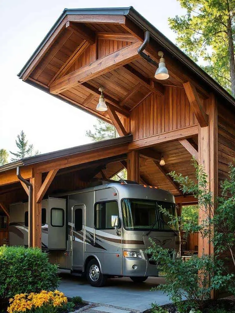 custom rv roof protection