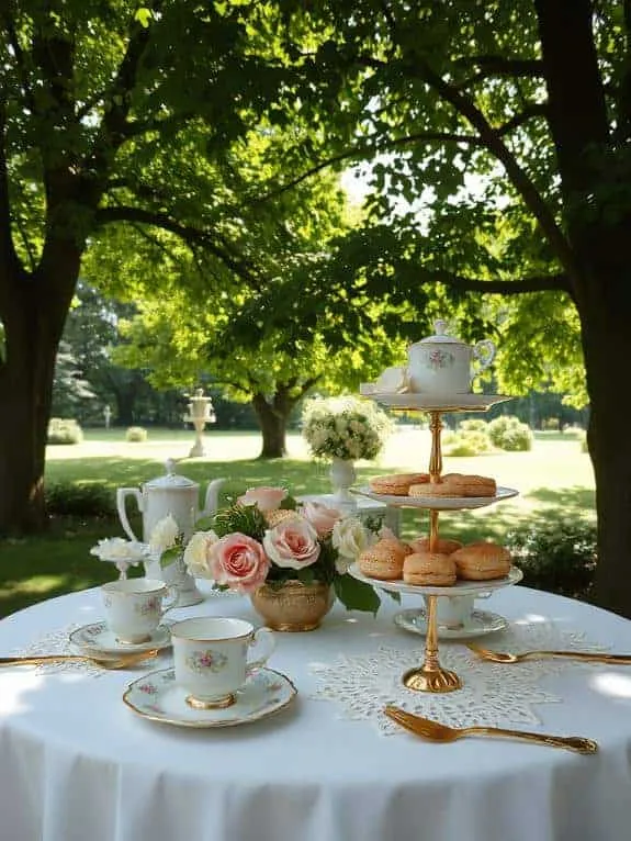 elegant doilies for tea