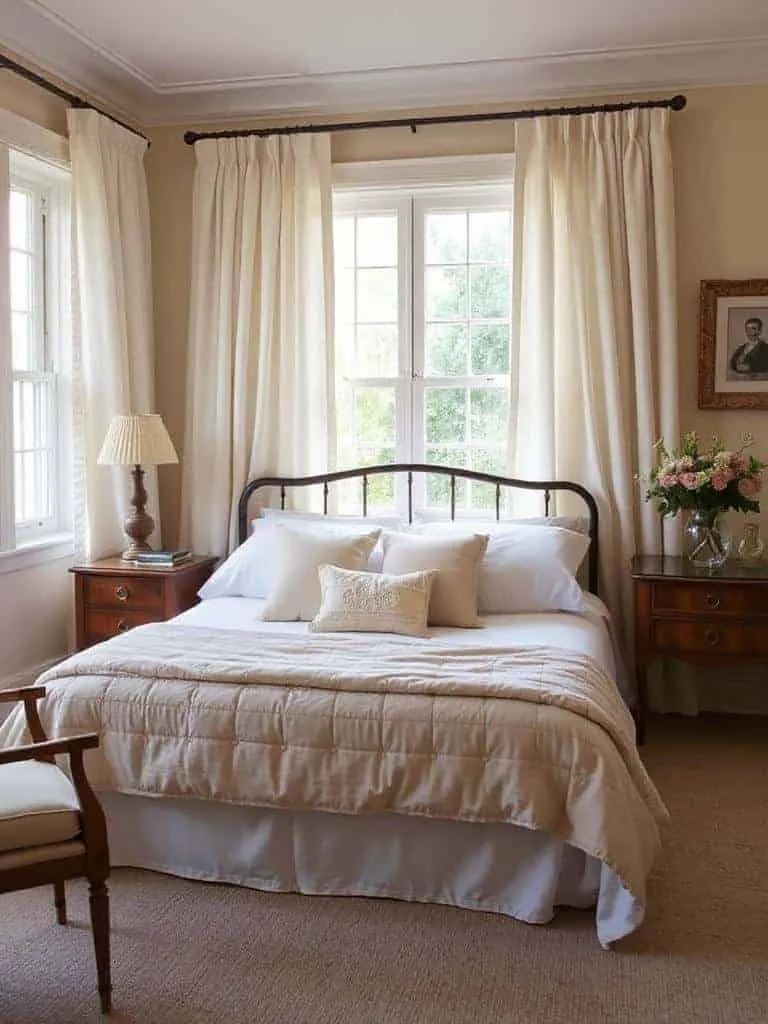 elegant timeless white curtains