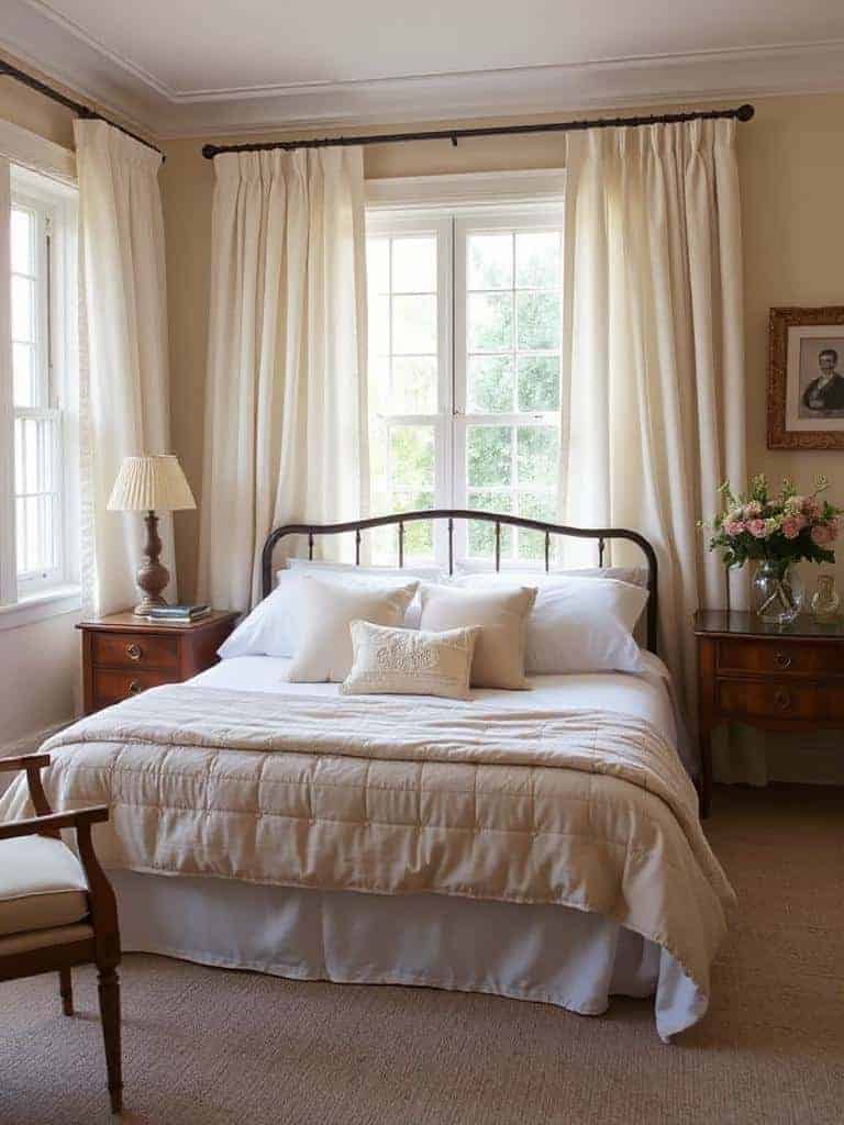 elegant timeless white curtains