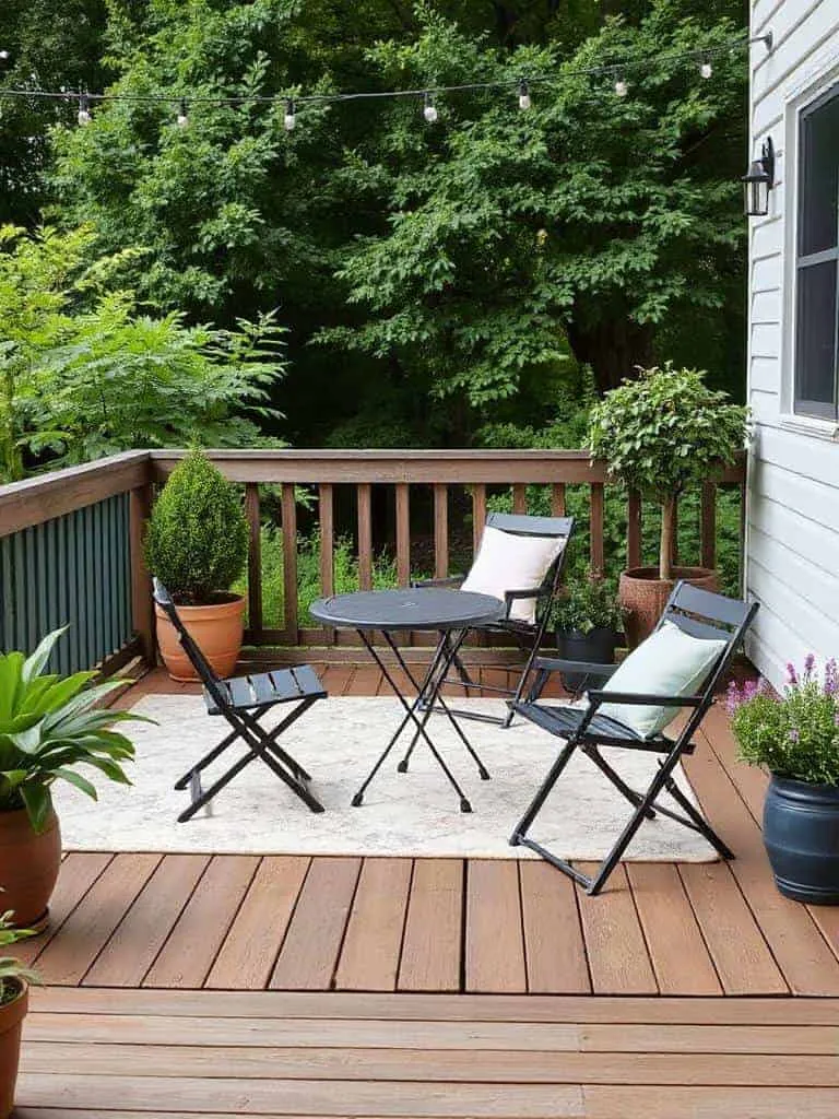 foldable outdoor dining set