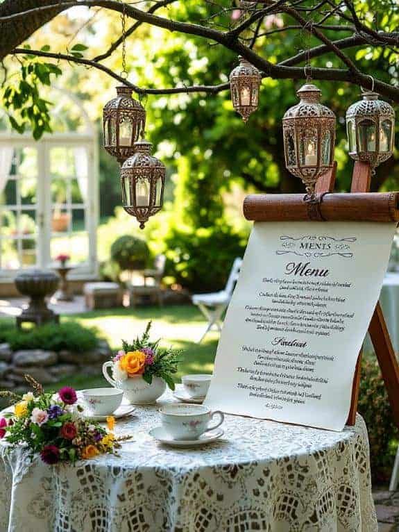 handwritten menu boards enhance gatherings