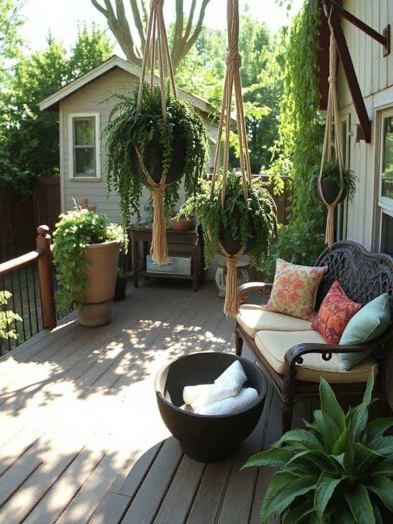 hanging macram planters enhance