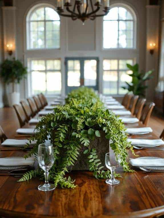 inviting natural dining centerpiece