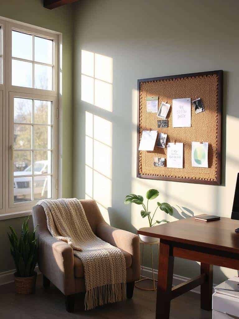 linen or burlap bulletin board