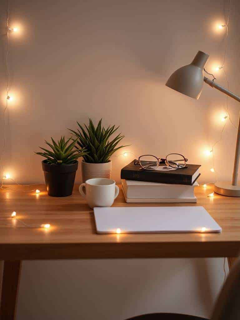 magical desk fairy lights