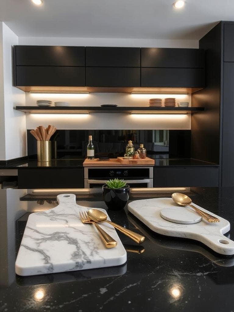 marble boards enhance kitchen elegance