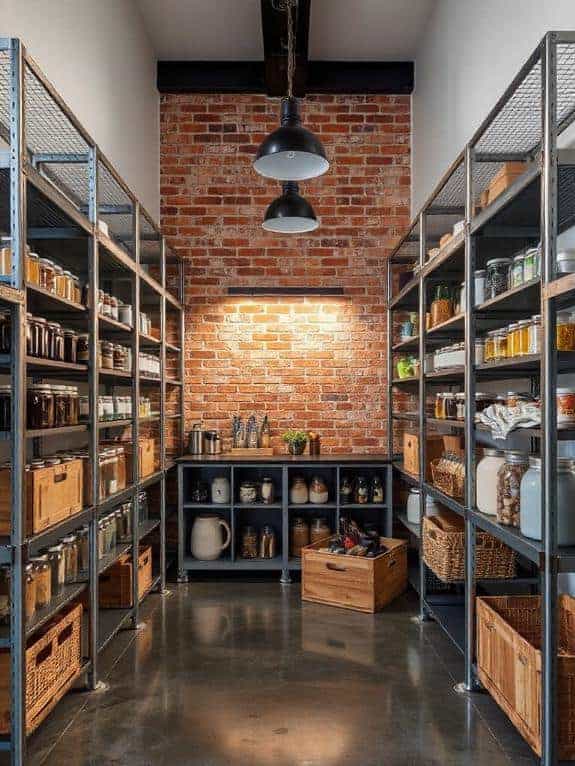 modern industrial pantry design