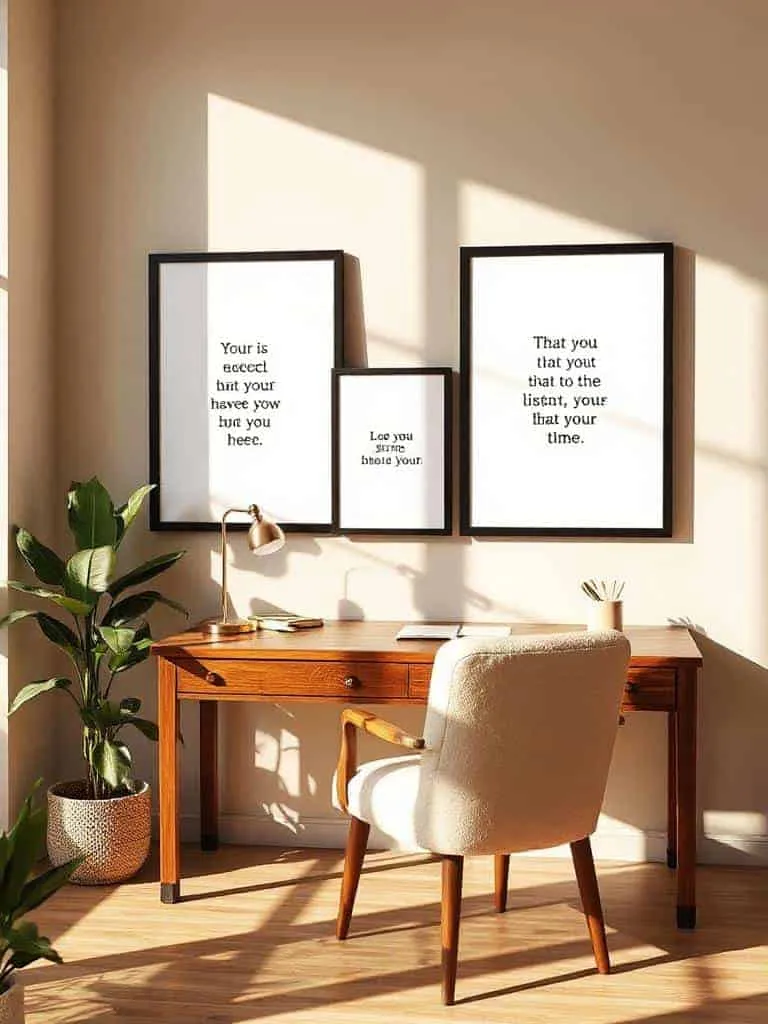 motivational quotes in frames
